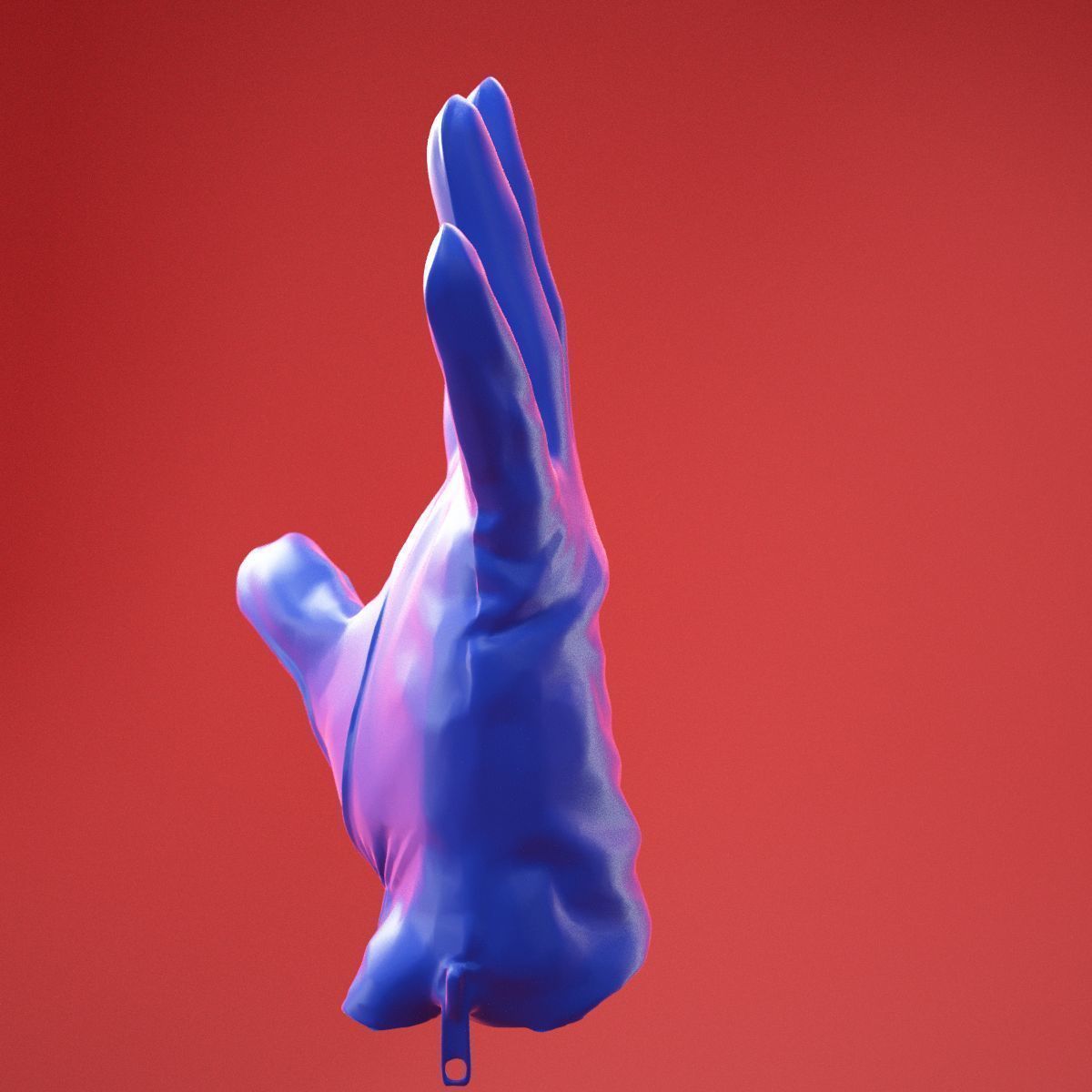 Male Gloved Hand 11 3D model_9