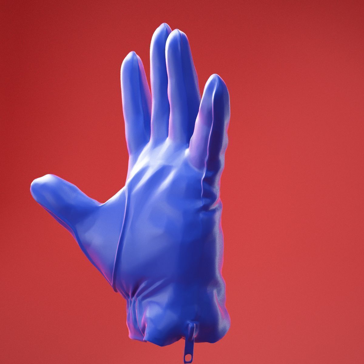 Male Gloved Hand 11 3D model_10