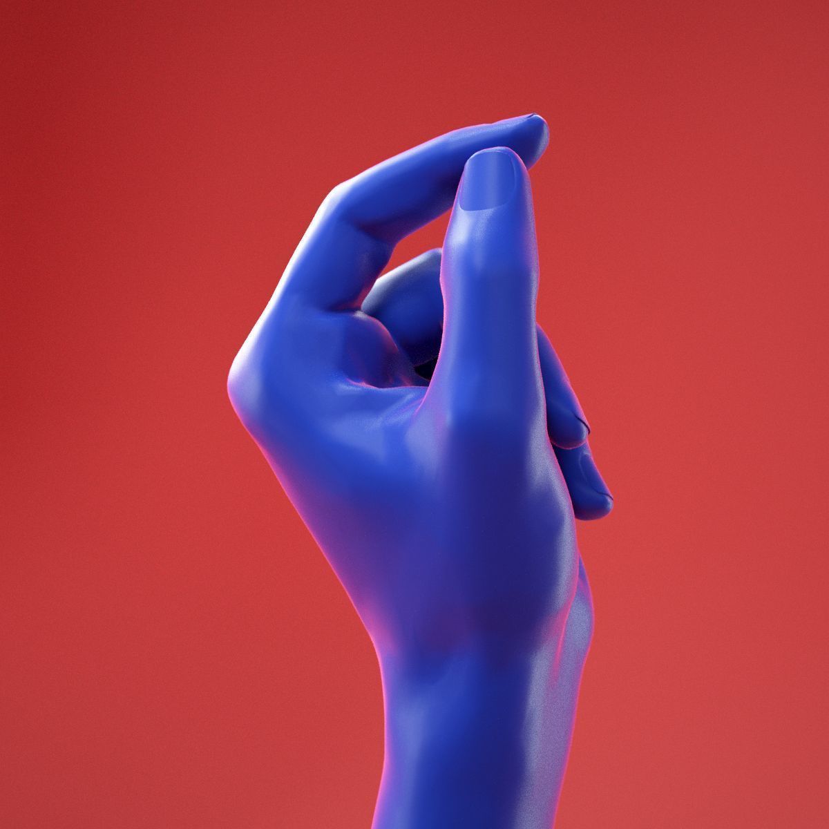 Male Hand 10 3D model_1