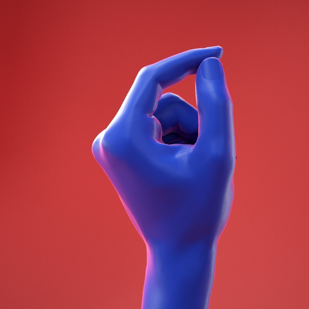 Male Hand 10 3D model_2