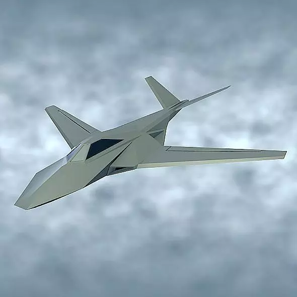 Spy X aircraft concept Free low-poly 3D model