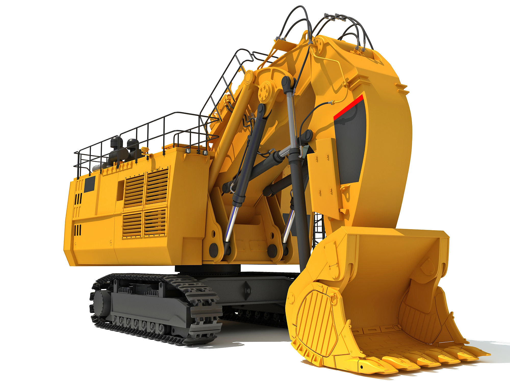 Mining Excavator 3D model_8