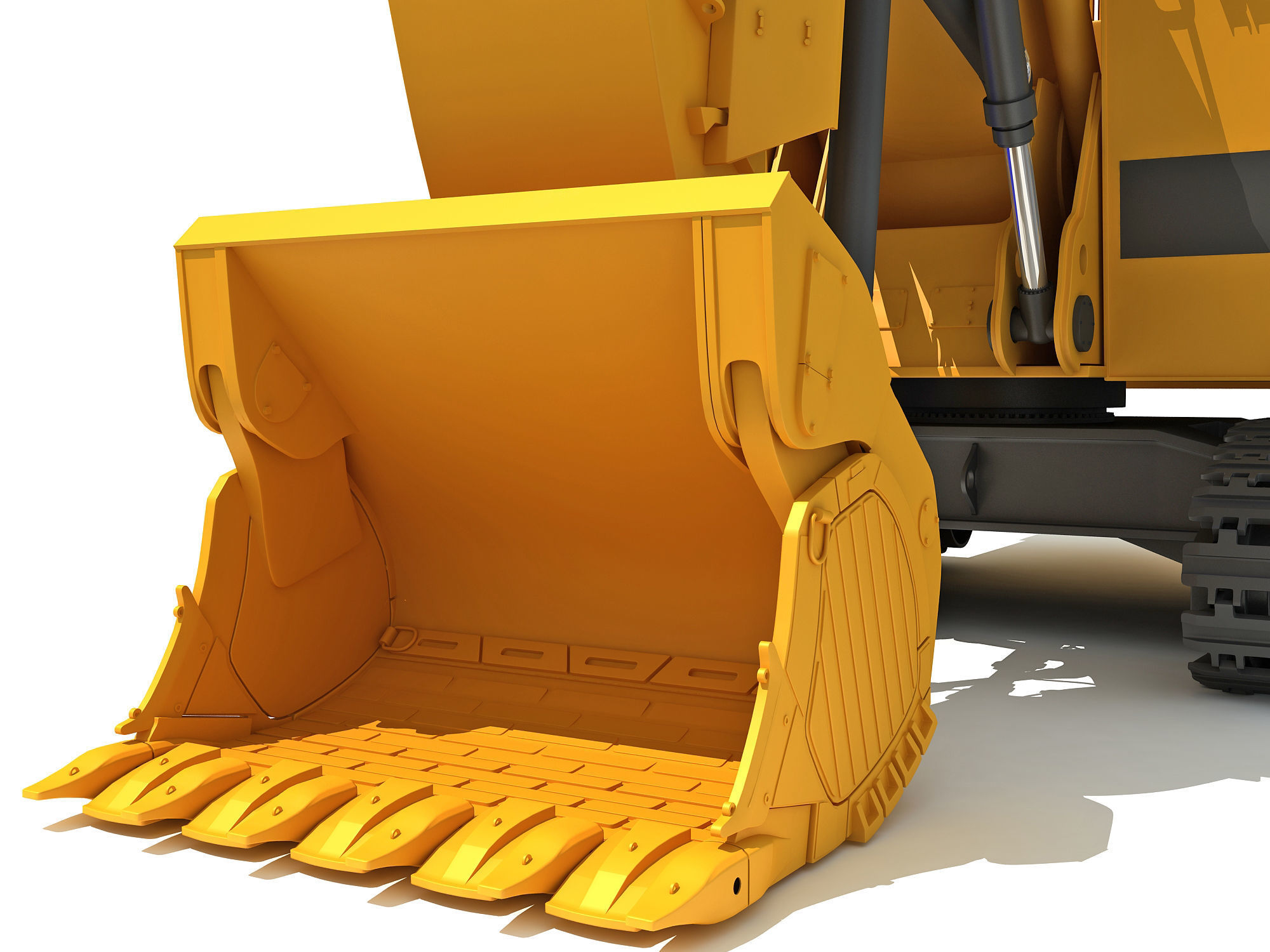 Mining Excavator 3D model_11