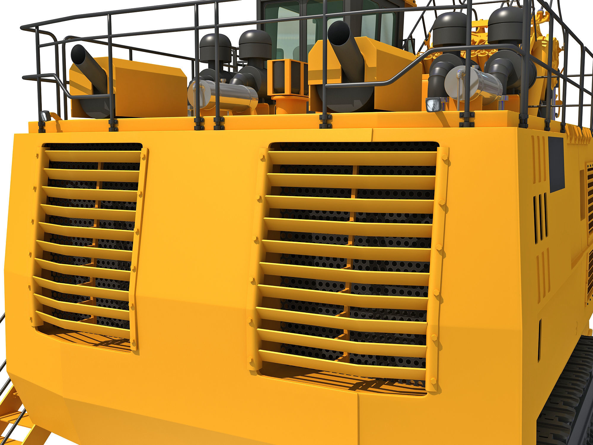 Mining Excavator 3D model_16