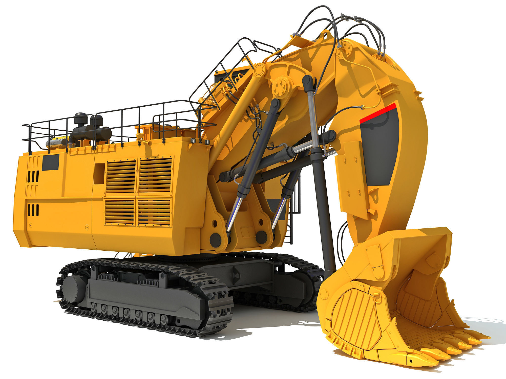 Mining Excavator 3D model_6