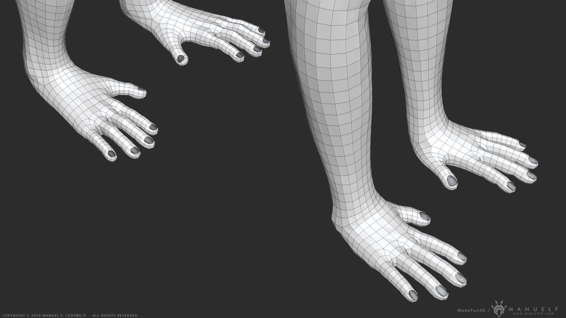 Rhesus Macaque Monkey - Highpoly Sculpture 3D model_21