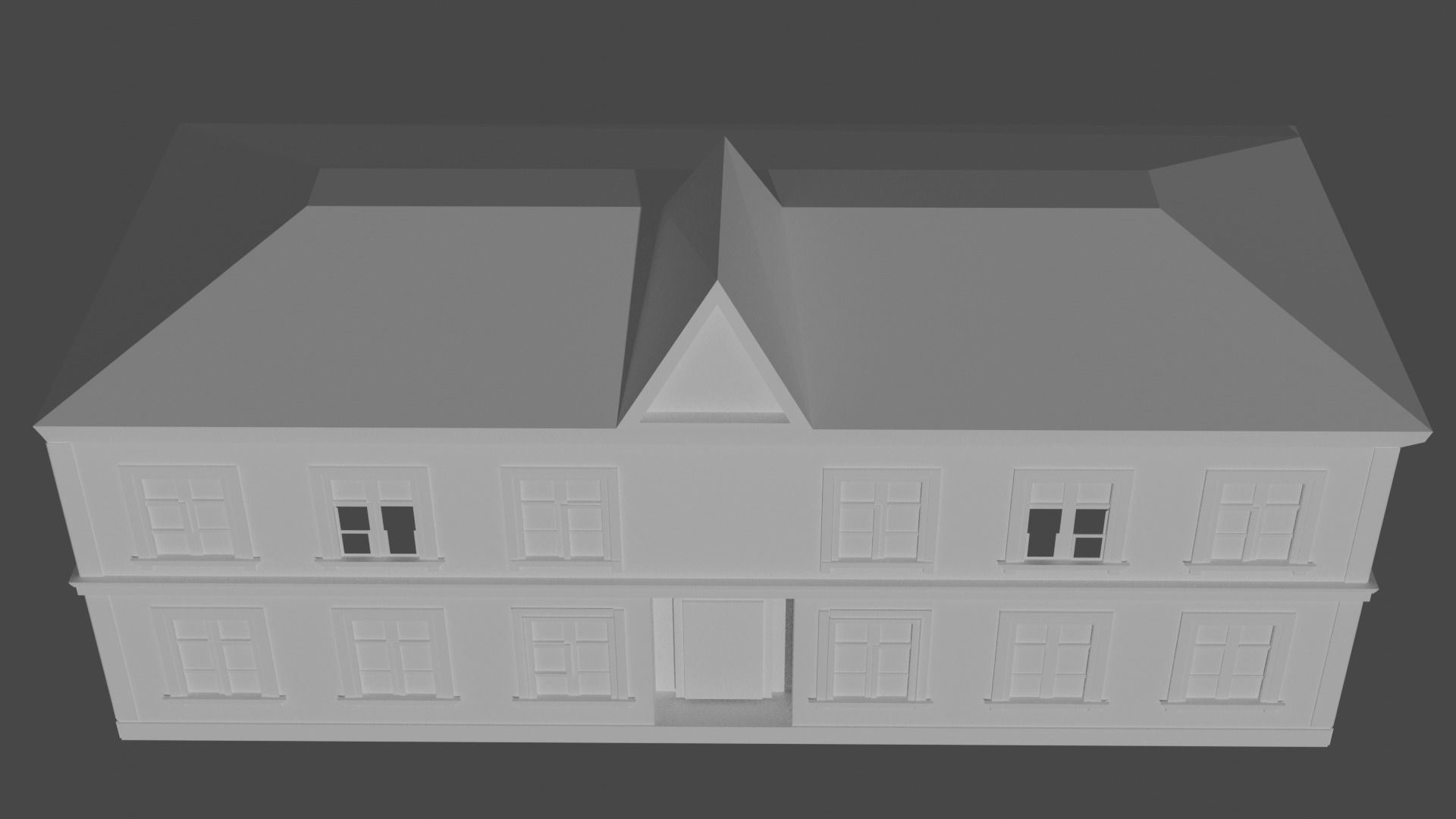 Apartment building Soviet Union Free low-poly 3D model_4