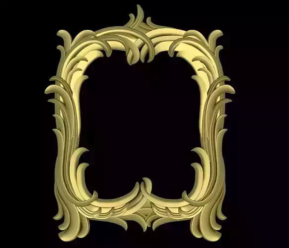 Mirror gold ornate frame