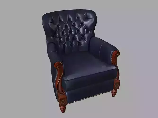 Single leather chair