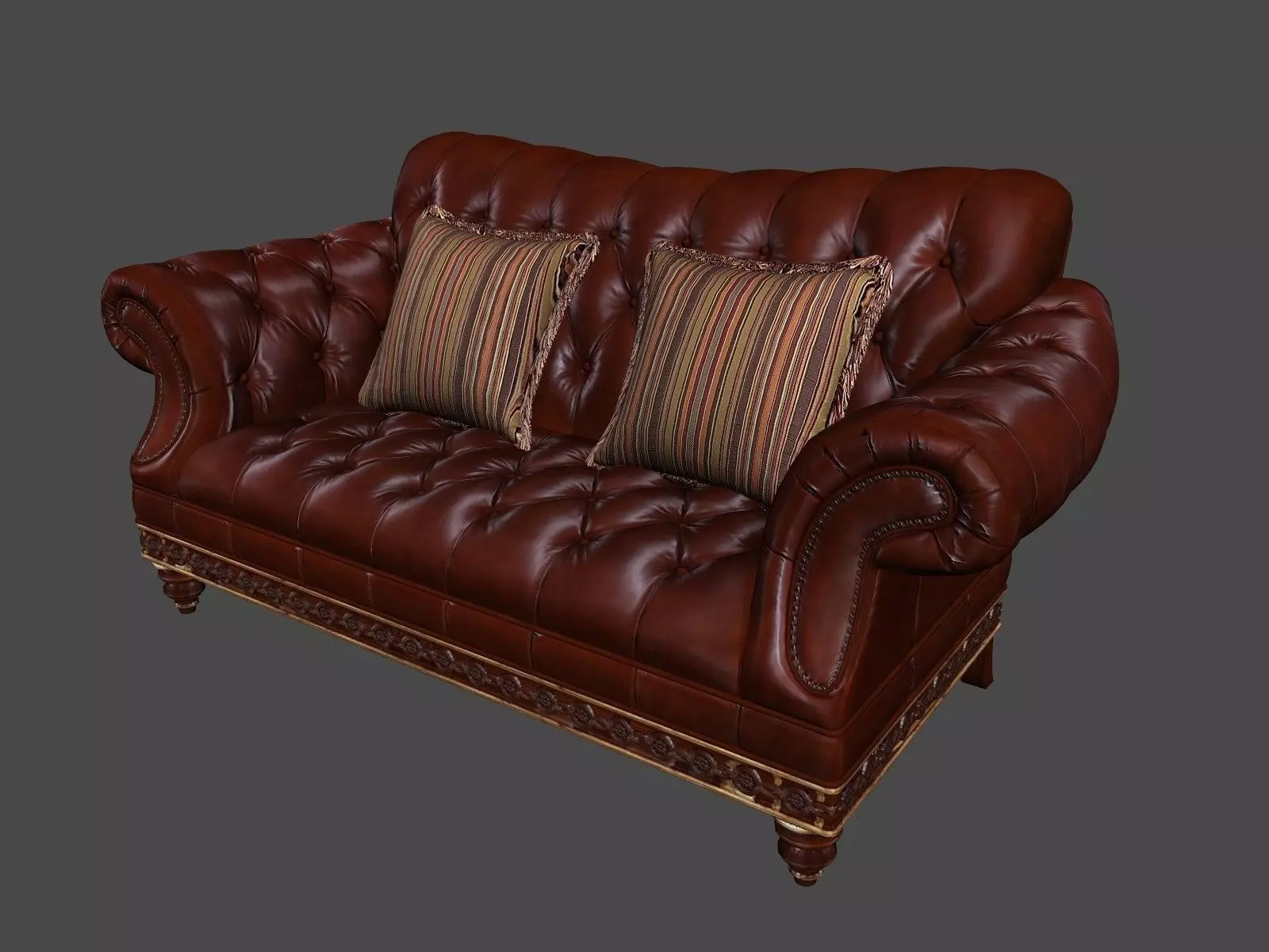 Photorealistic leather sofa Chair VR AR 3DModel 3D model