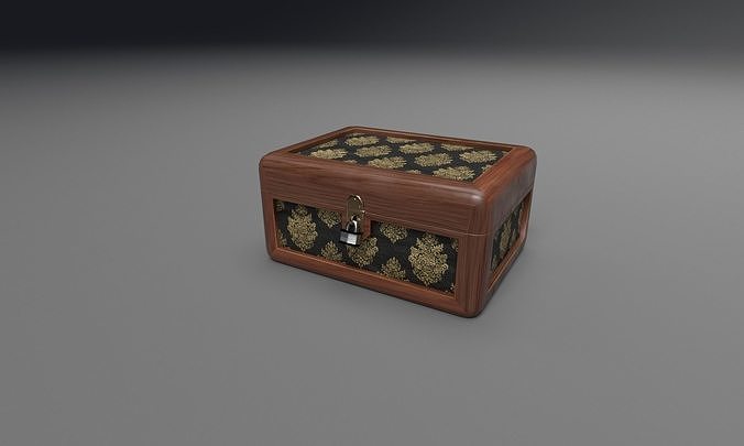 Jewelry Box Low-poly 3D model