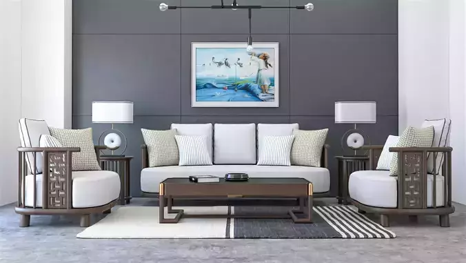 Oddiyana wooden livingroom scene