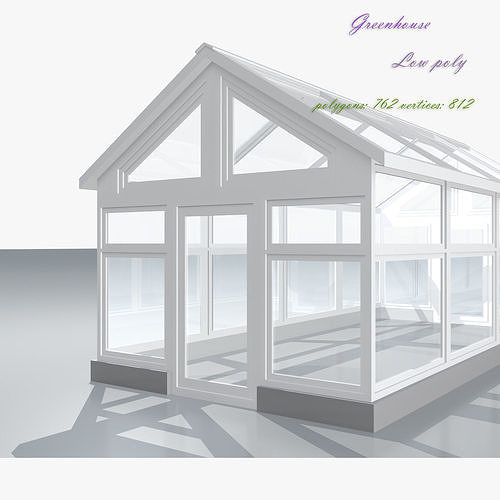 Greenhouse Low-poly 3D model
