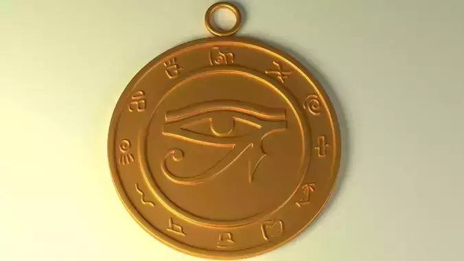 Talisman Eye of Ra  3D print model