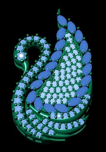 SWAN NECKLACE 3D print model_12