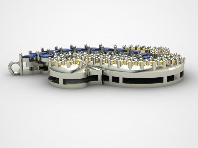 SWAN NECKLACE 3D print model_4