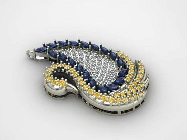 SWAN NECKLACE 3D print model_6