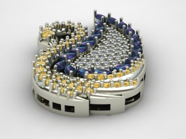 SWAN NECKLACE 3D print model_15