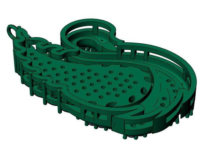 SWAN NECKLACE 3D print model_21