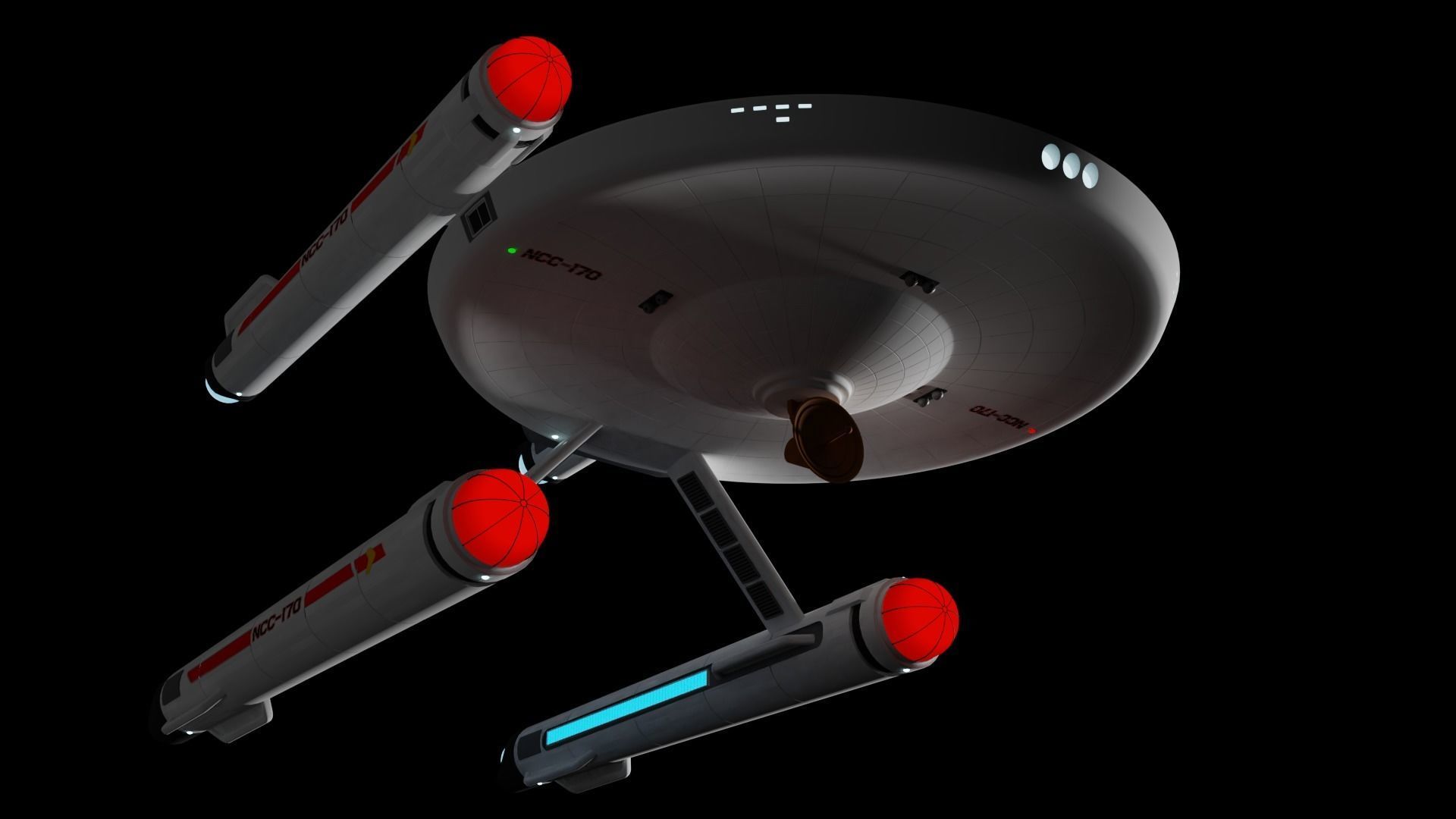 Hamilcar Class Cruiser Free 3D model_3