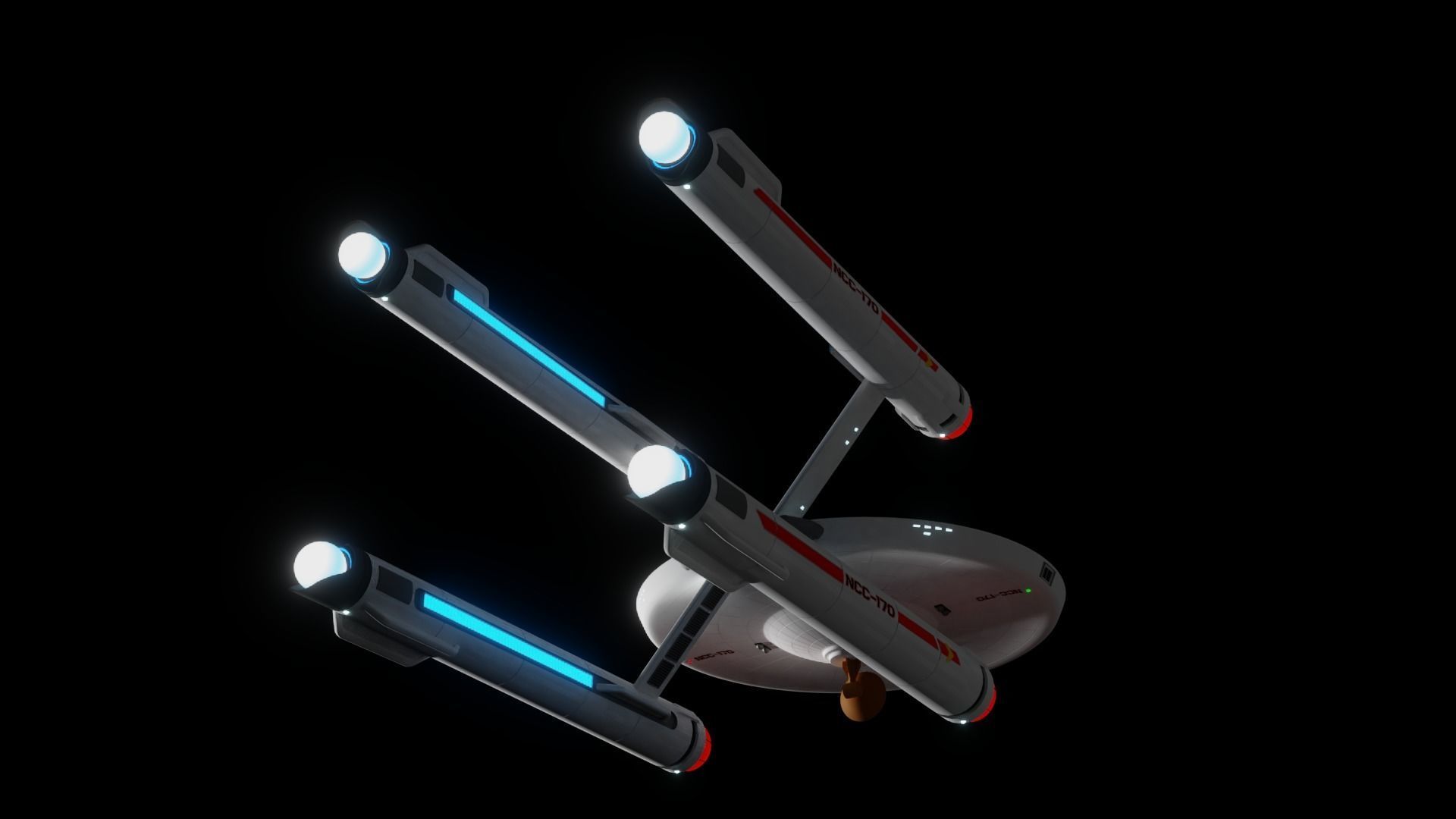 Hamilcar Class Cruiser Free 3D model_4