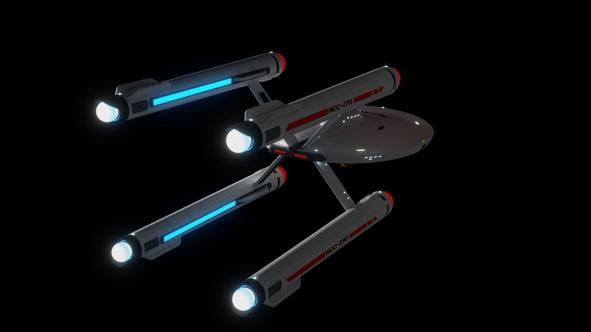 Hamilcar Class Cruiser Free 3D model_2
