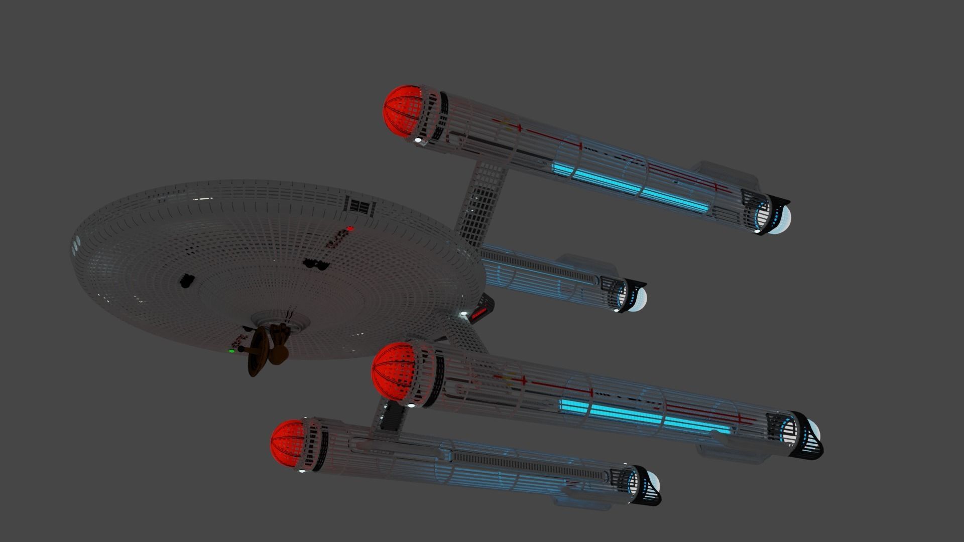 Hamilcar Class Cruiser Free 3D model_5