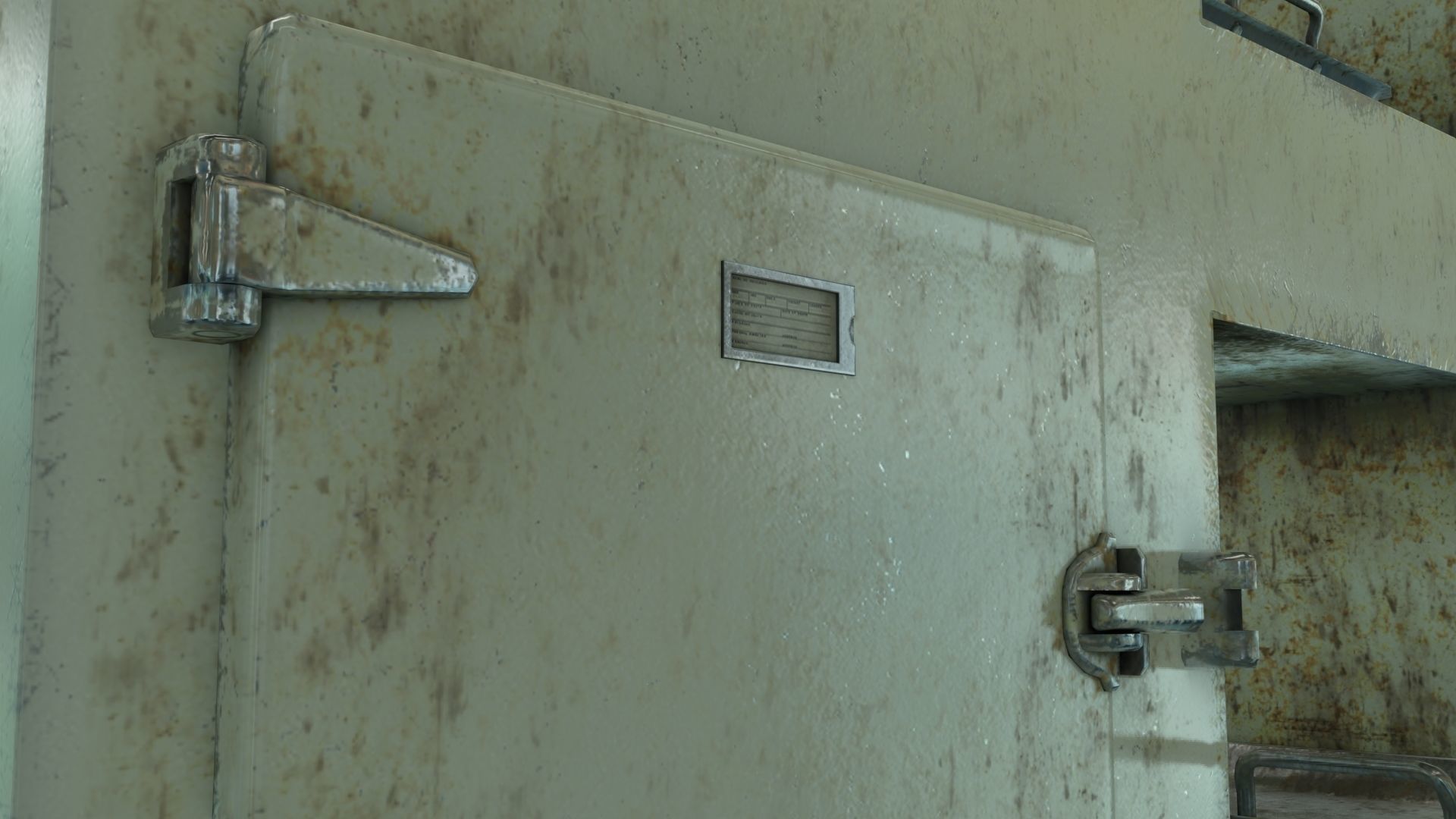 Low Poly Vintage Modular Morgue With PBR Materials Low-poly 3D model_12