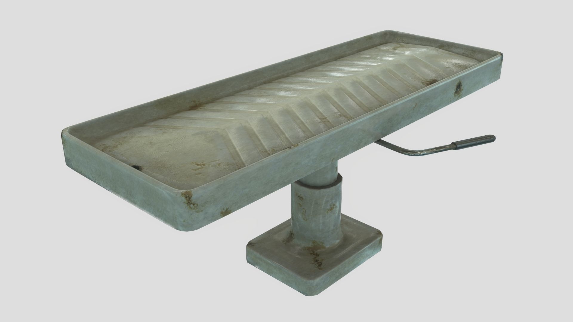 Low Poly Vintage Modular Morgue With PBR Materials Low-poly 3D model_16