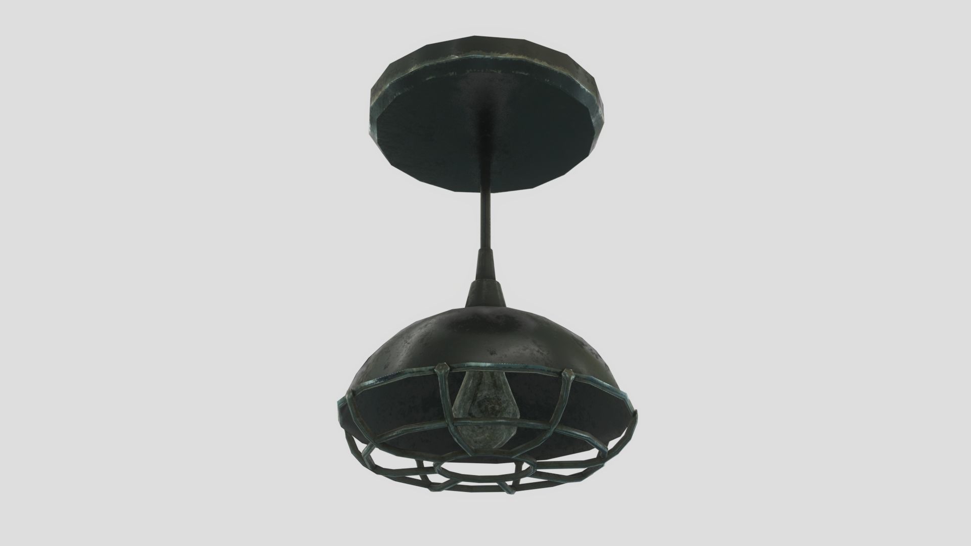 Low Poly Vintage Modular Morgue With PBR Materials Low-poly 3D model_23