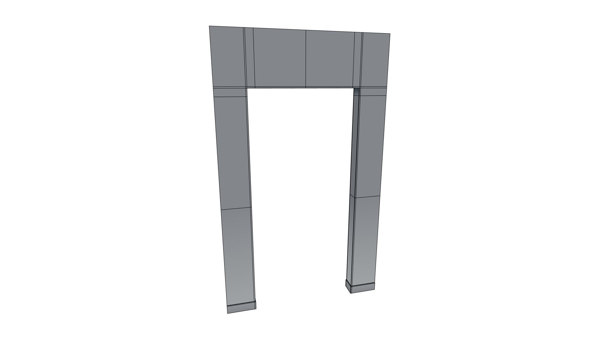 Low Poly Vintage Modular Morgue With PBR Materials Low-poly 3D model_62