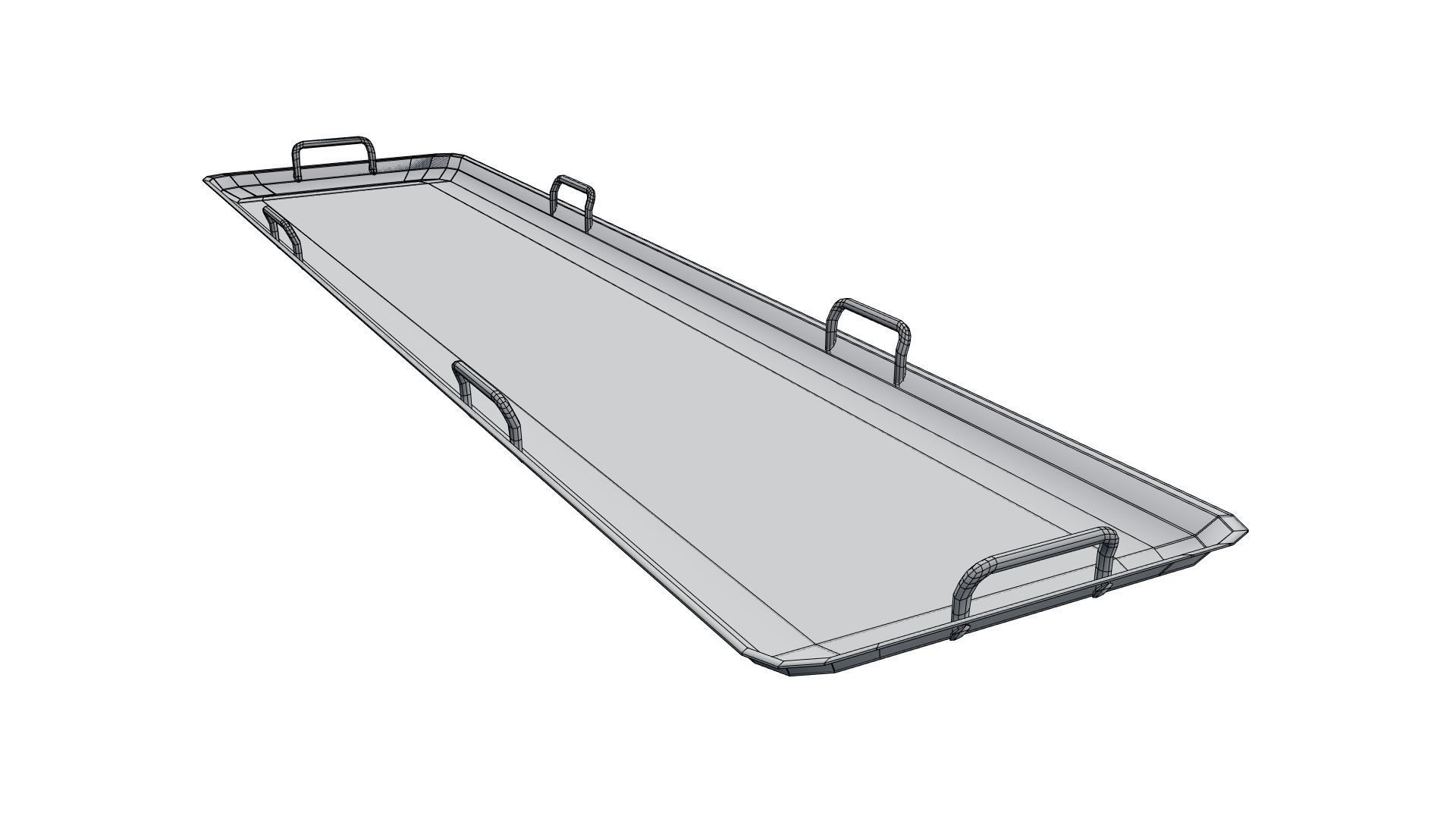 Low Poly Vintage Modular Morgue With PBR Materials Low-poly 3D model_66