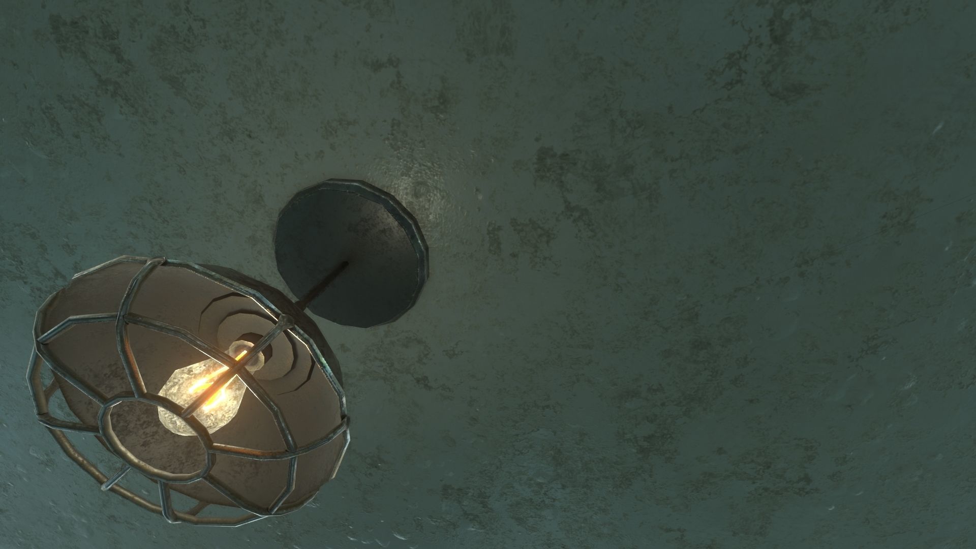 Low Poly Vintage Modular Morgue With PBR Materials Low-poly 3D model_53