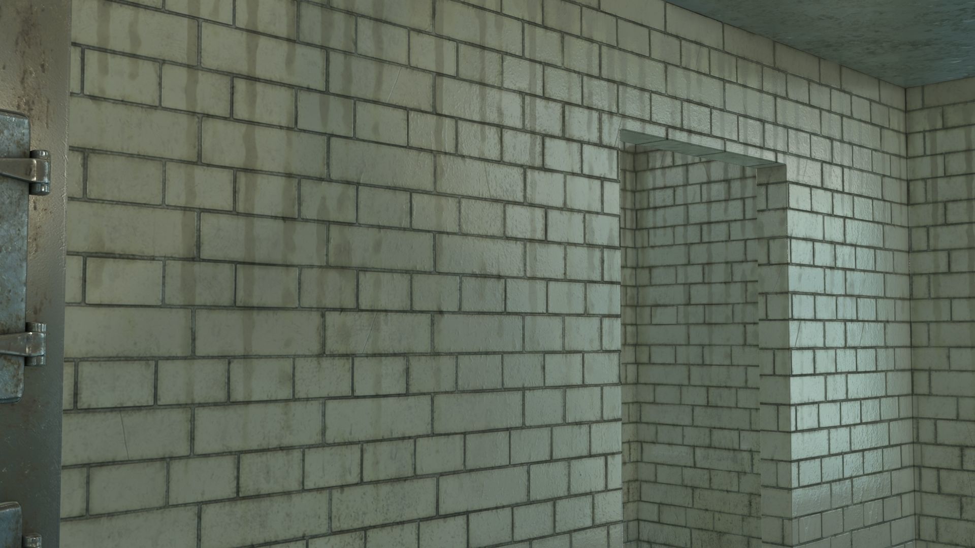 Low Poly Vintage Modular Morgue With PBR Materials Low-poly 3D model_49