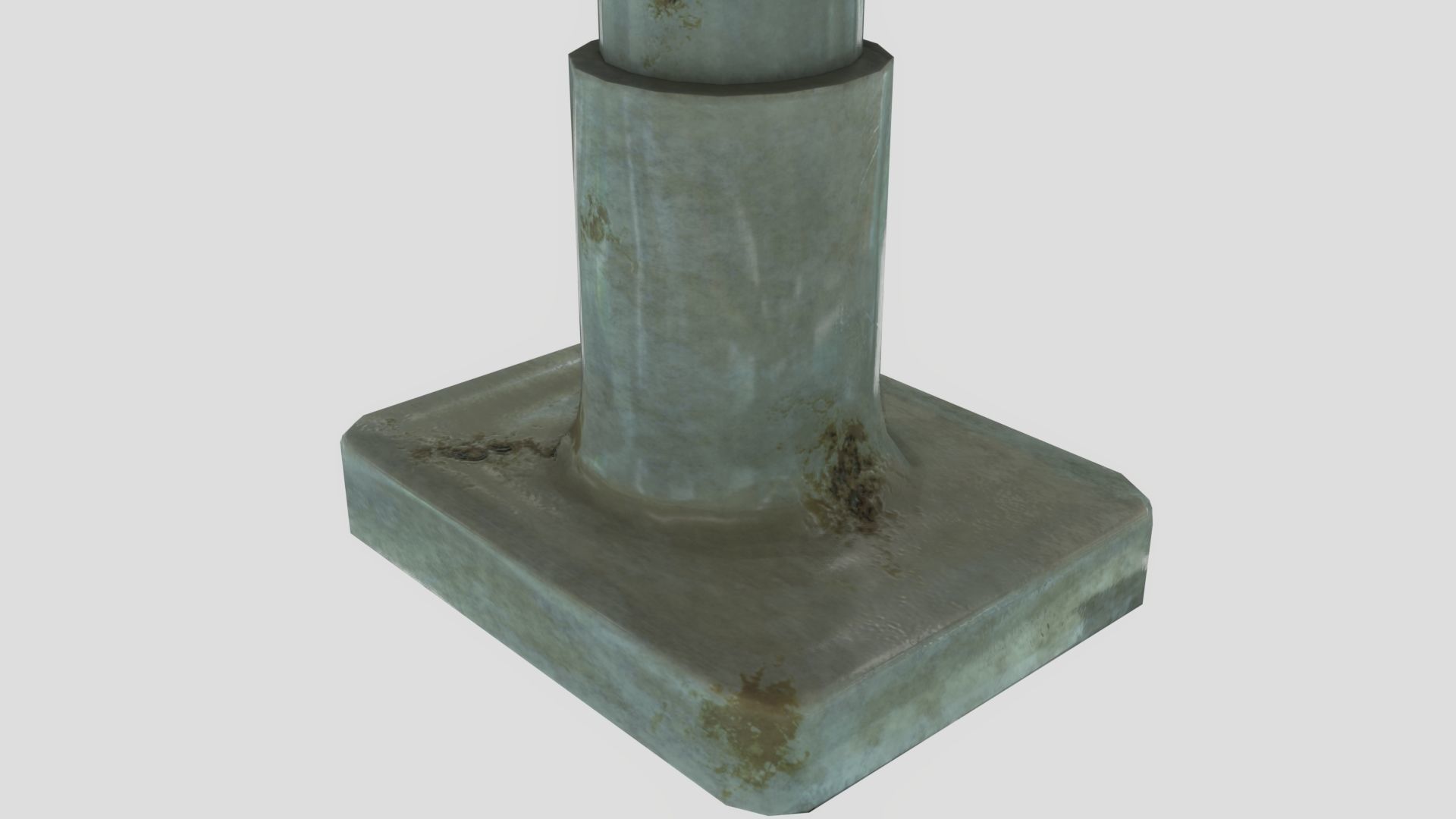 Low Poly Vintage Modular Morgue With PBR Materials Low-poly 3D model_18