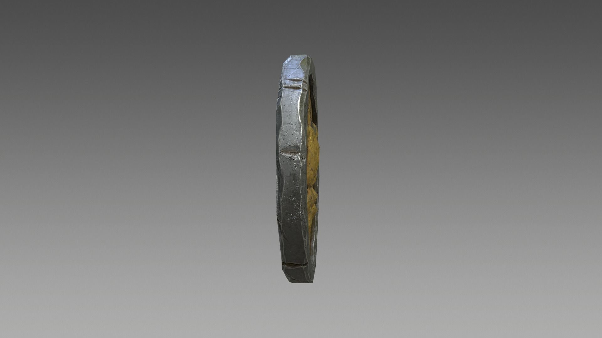 Pirate Coin Low-poly 3D model_6