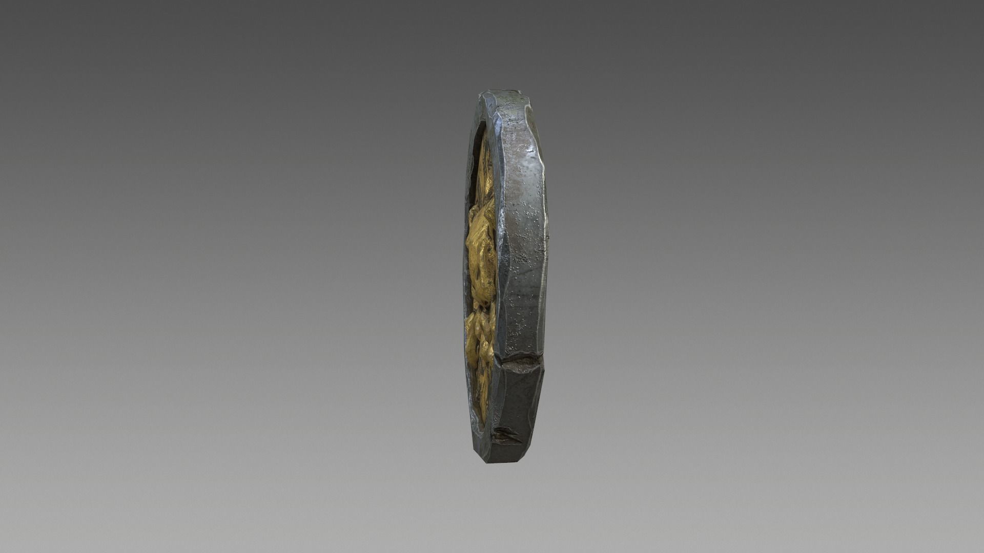 Pirate Coin Low-poly 3D model_14