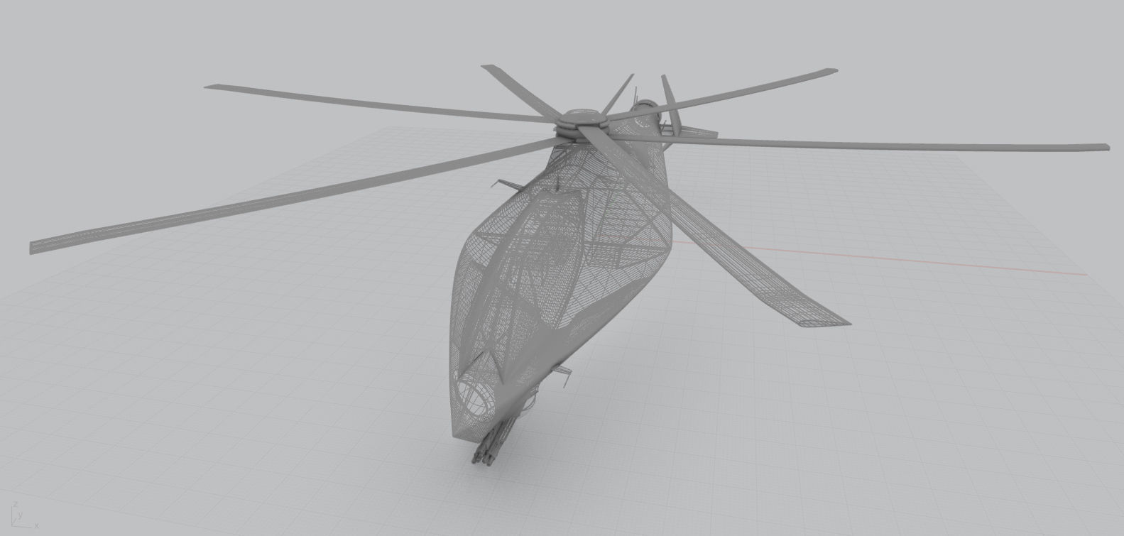 F35 C0MANCHE C0NCEPT Low-poly 3D model_7