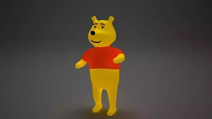3D winnie the pooh Low-poly 3D model