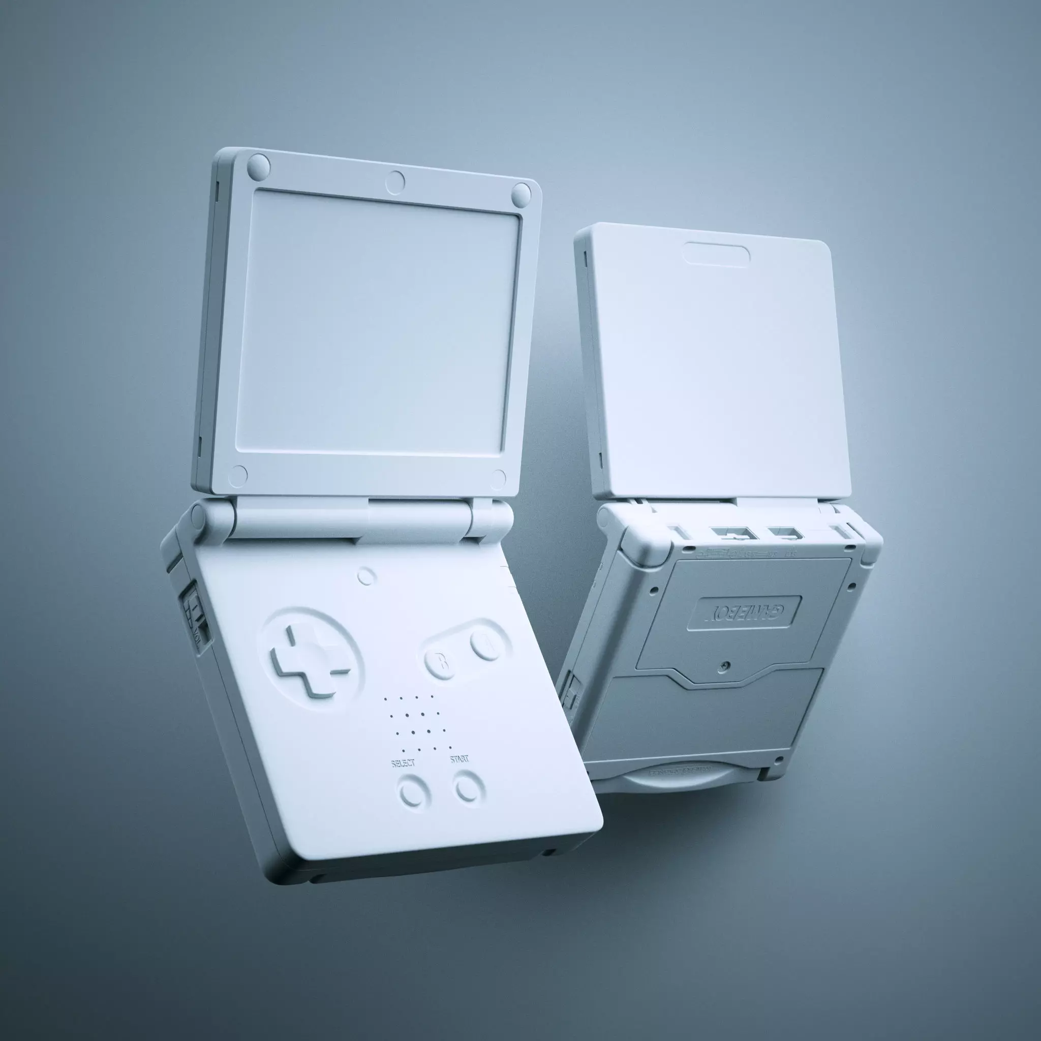 Gameboy Advance SP Free 3D model