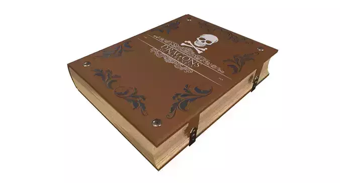 Book - PBR Game Ready Low-poly 3D model