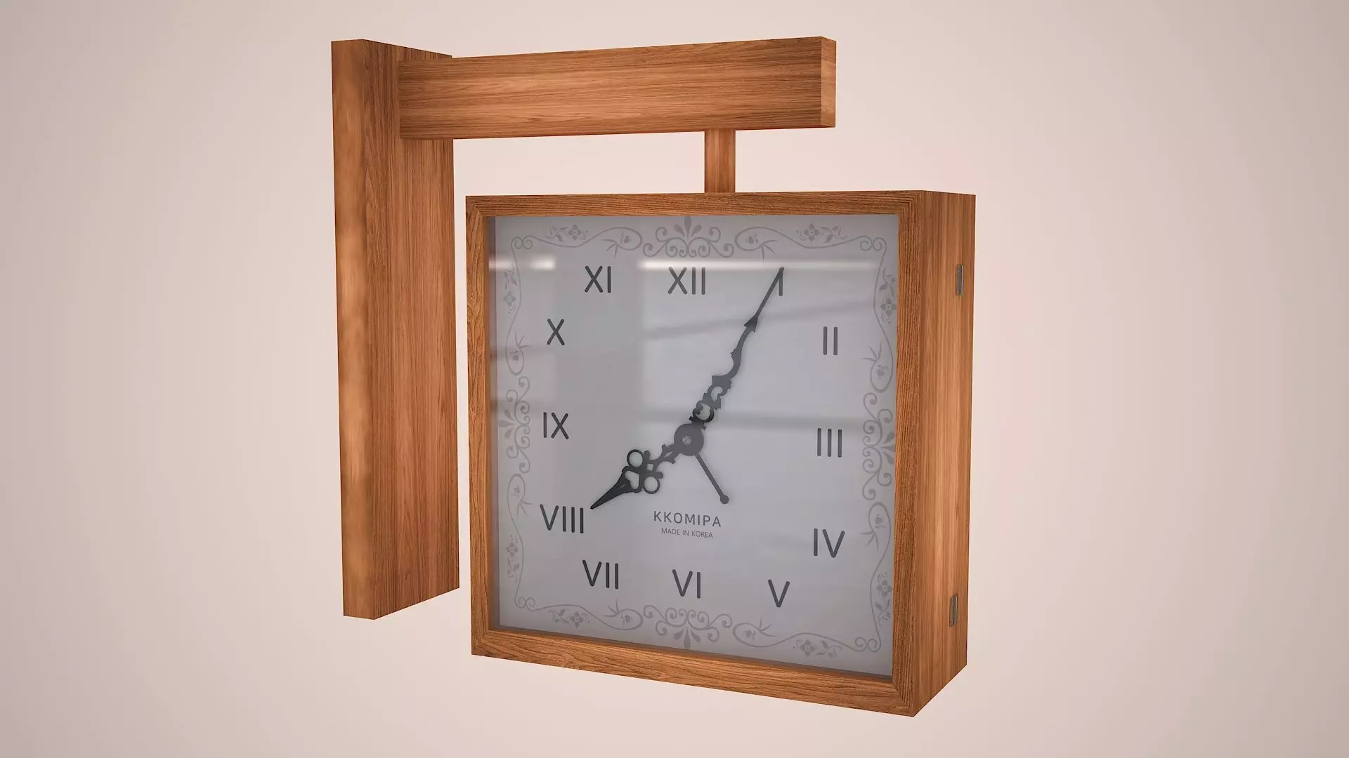wall clock Free low-poly 3D model