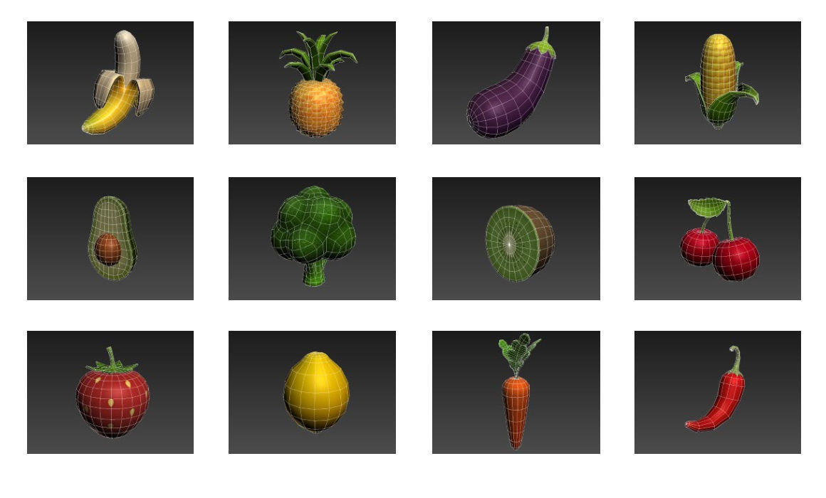 Cartoon Food Pack 4  3D model_20