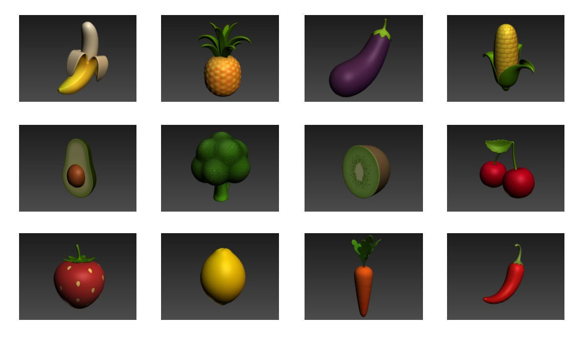 Cartoon Food Pack 4  3D model_19