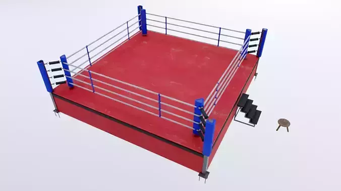 Boxing Ring Low-poly 3D model