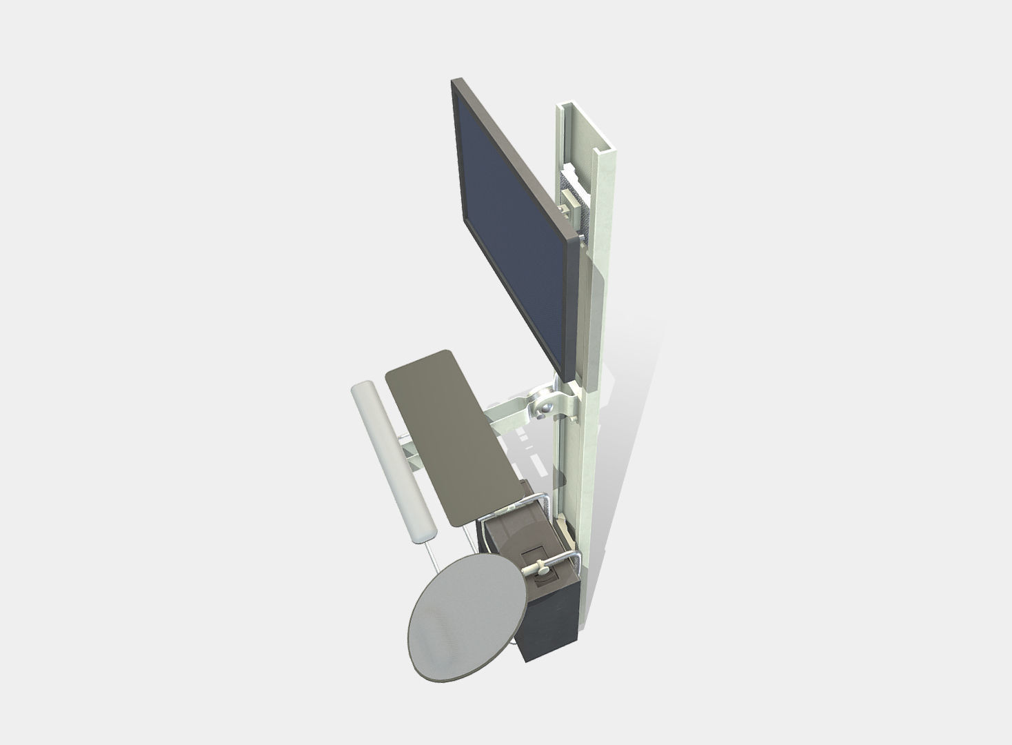 Digital Kiosk  Low-poly 3D model_1