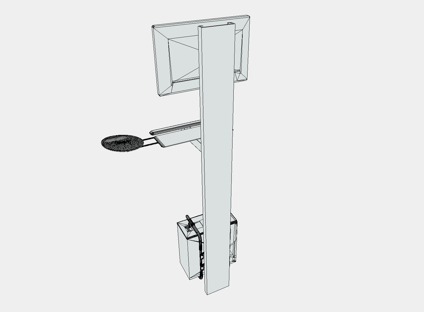 Digital Kiosk  Low-poly 3D model_6