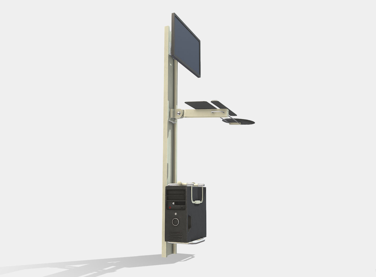 Digital Kiosk  Low-poly 3D model_3