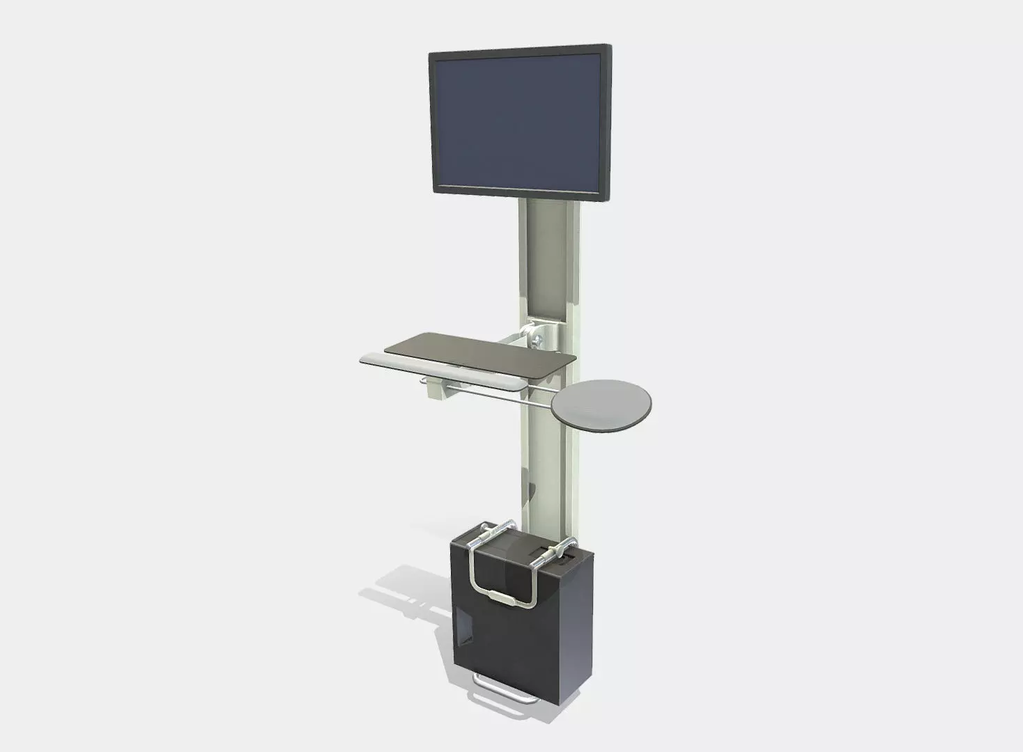 Digital Kiosk  Low-poly 3D model_0