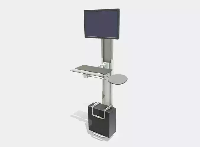 Digital Kiosk  Low-poly 3D model